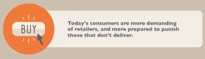 Today's consumers are more demanding of retailers, and more prepared to punish those who don't deliver