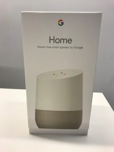Google Home voice activated speaker